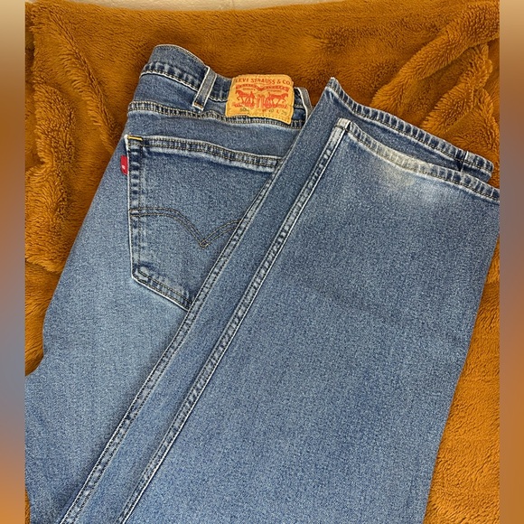 Levi's 505 Men Jeans 40X29 Denim Straight Leg‎ Regular Fit Medium Wash Mid Rise - Picture 3 of 16